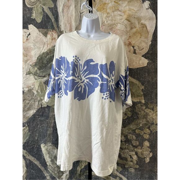 Free People The Bureau Hibiscus Tee Size L - Picture 5 of 9